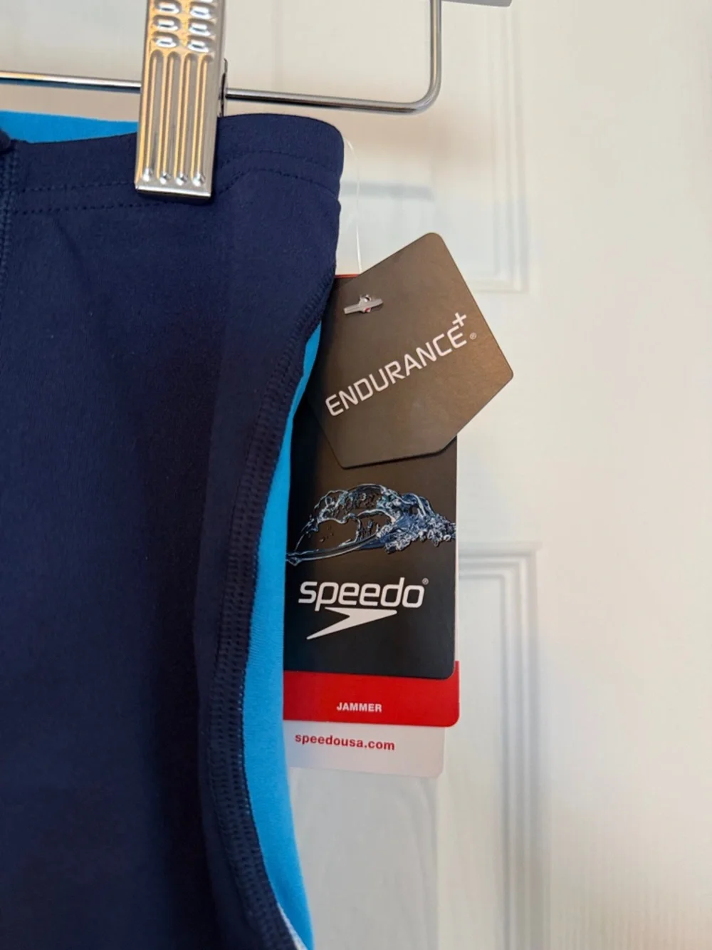 Speedo Endurance+ Splice Jammer Men's Size 26 Blue Black NWT